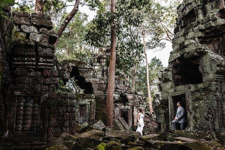 シェムリアップの地元の写真家とのプライベートフォトセッション