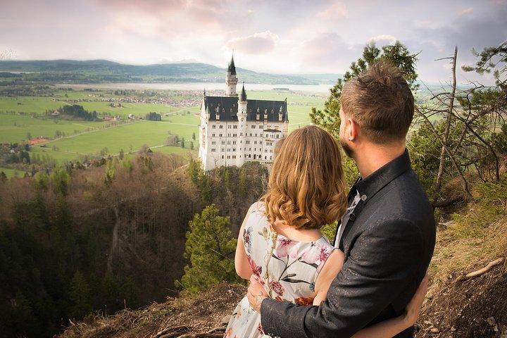 Privat fotosession uden for Neuschwanstein Slot