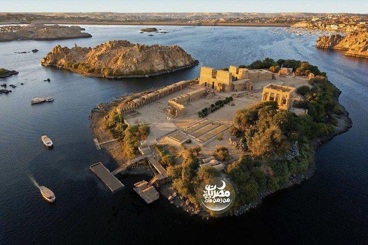 Aswan-tour (de tempel van Philae - hoge dam)