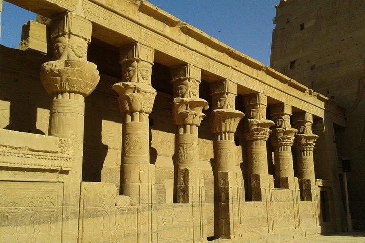 Aswan-tour (de tempel van Philae - hoge dam)
