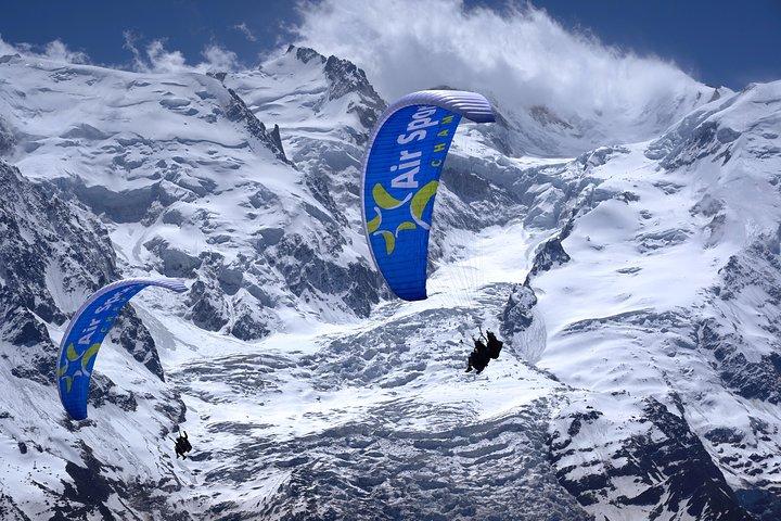 Volo in tandem in parapendio a Chamonix - Decollo da Plan-Praz
