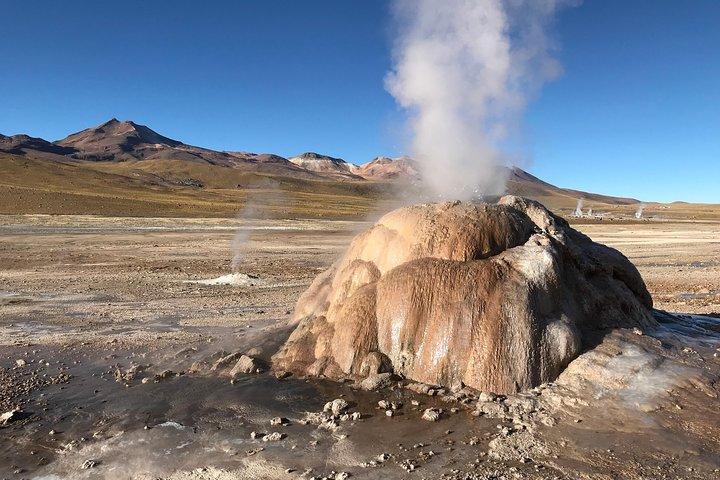 Tour in kleiner Gruppe zum Tatio Geysers Machuca Village und zum Rio Putana Feuchtgebiet