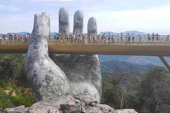 Golden Bridge Via Cable car&My Son sanctuary from Da Nang orHoi An city(Private)