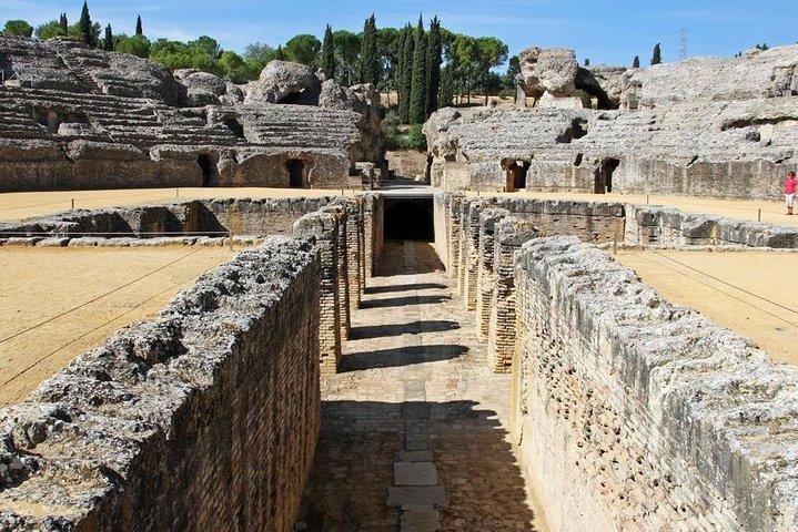 Groepsexcursie van Sevilla naar Italica, de Romeinse stad Sevilla