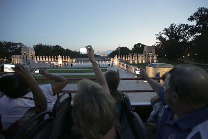 Guided Monuments & Memorials Sunset Tour by Open-top Bus