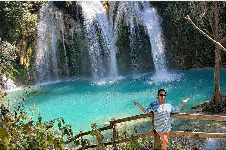 Cascadas el Chiflon (Bridal Veil) and Montebello Lakes from Tuxtla Gutierrez