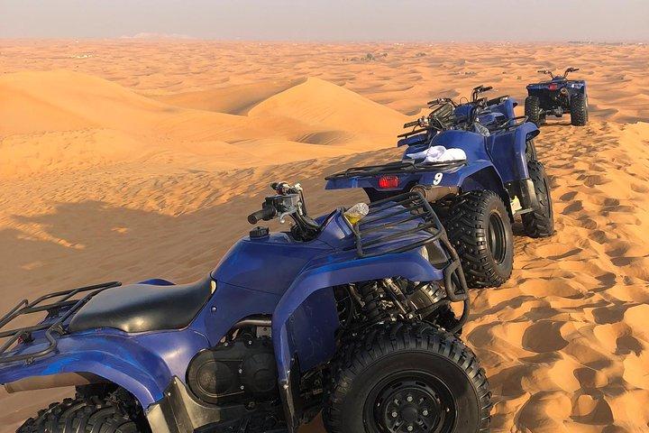 Dubai: Unik MORNING Quad Bike Red Dunes Safari