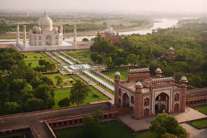 Merveilles du même jour: Visite du fort de Taj Mahal et Agra au départ d'Hyderabad
