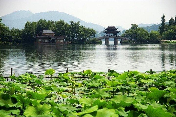 Excursion privée d'une journée à Hangzhou pour une croisière dans le West Lake, la plantation de thé et la rue Hefang