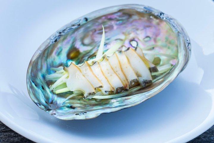 Visita della fattoria dell'Abalone e degustazione con passeggiata sulle alghe costiere. Guidato. 2 ore
