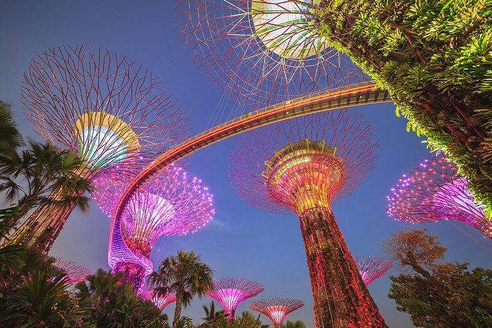 Giardini vicino alla baia con Marina Bay Sands Skypark