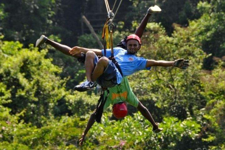 Roatan-Landausflug: Zip n' Dip Canopy-Tour