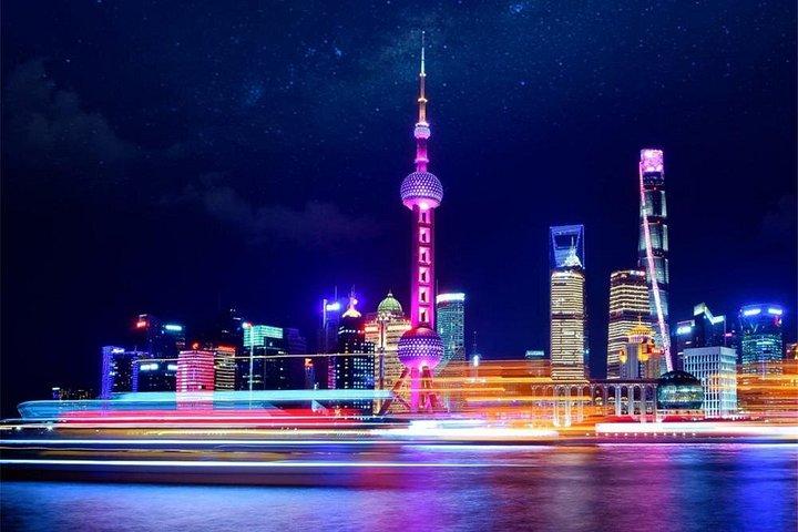 グループツアー:VIP上海オリエンタルパールタワーとレトロなダブルデッカーバス