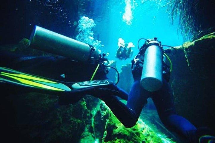 Upptäck dykning på Casa Cenote