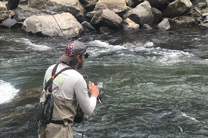 Lezione di pesca a mosca di mezza giornata su Clear Creek vicino a Denver