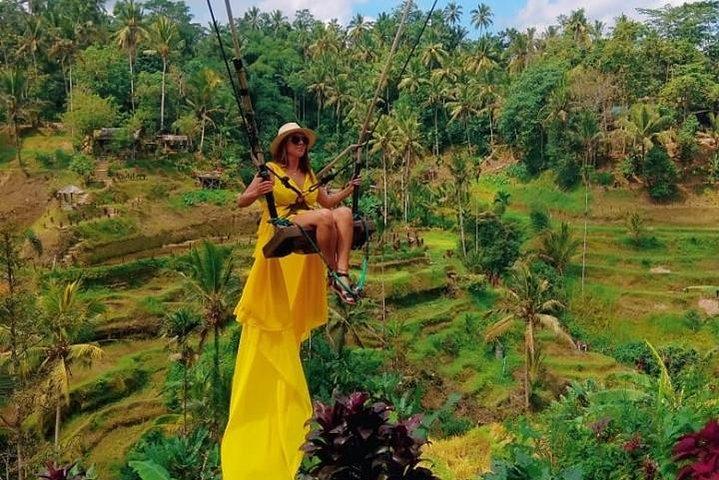 Lo mejor de Bali Jungle Swing con el recorrido turístico de Ubud