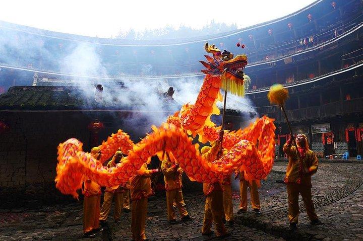 Excursion privée d'une journée à Tianluokeng Tulou et Taxia Village au départ de Xiamen