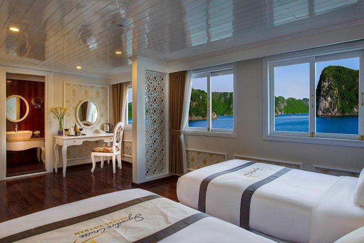 Bai Tu Long bay Luxury Cruise 2D / 1N：観光客の少ない場所、カヤック、完全な食事