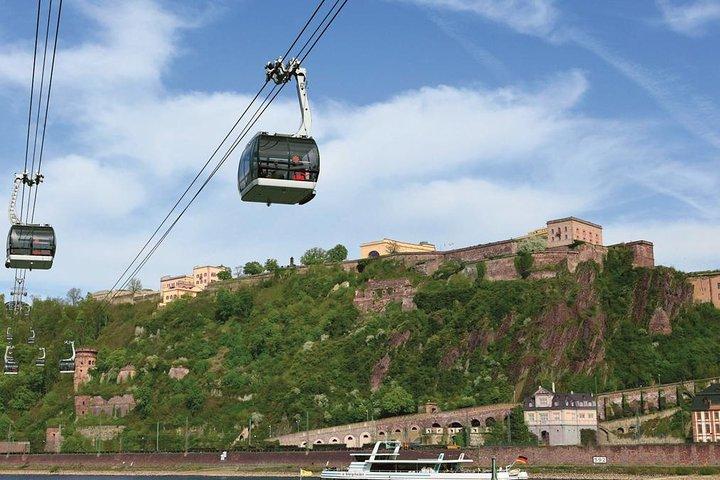 Koblenz dagsutflykt från Frankfurt: Ehrenbreitstein fästning, Rhen Valley Cable Car Ride och tyska middag