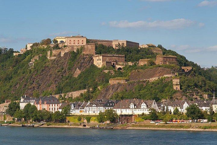 Koblenz dagsutflykt från Frankfurt: Ehrenbreitstein fästning, Rhen Valley Cable Car Ride och tyska middag