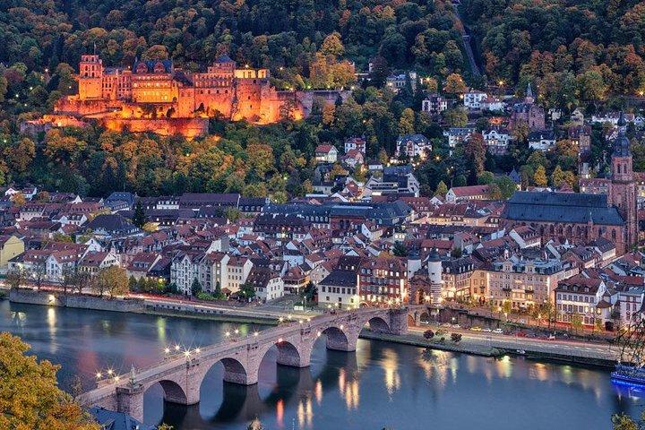 Heidelberg og Schwetzingen slotte fra Frankfurt