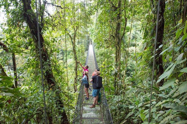 Cascada de La Fortuna, Puentes Colgantes, Tour combinado por el volcán Arenal