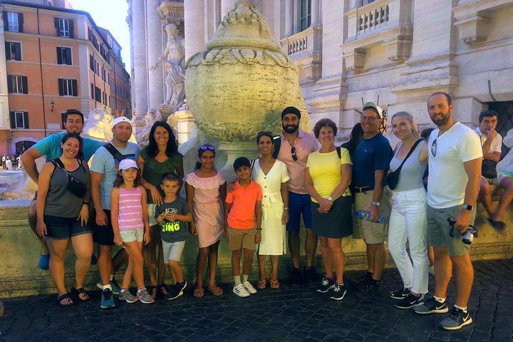 Børnevenligt Best of Rome By Night w Gelato & Pizza for familier