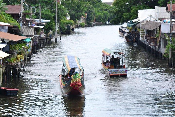 Paseo en barco y mercados flotantes de Bangkok
