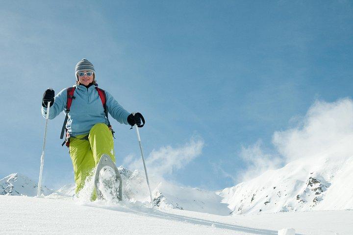 Eco friendly snowshoeing in Scenic Landscape