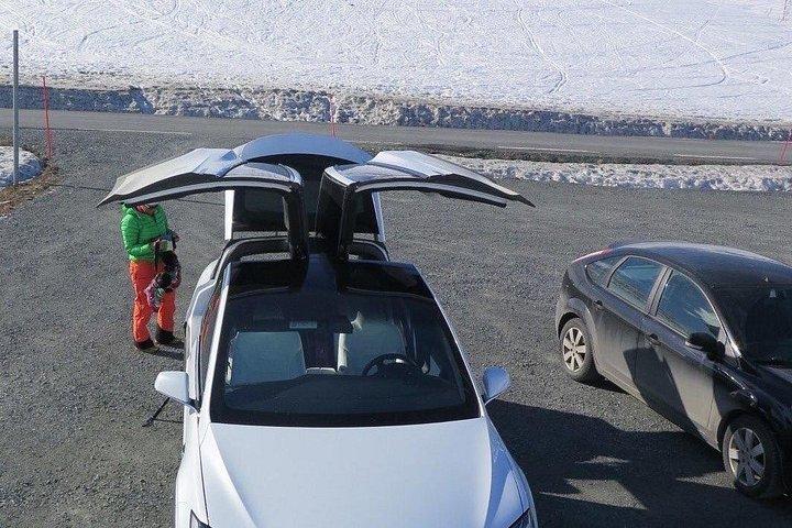 Eco friendly snowshoeing in Scenic Landscape