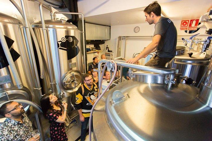 Barcelona Craft Beer Tour with a Brewery Tour and 3 Local Bars