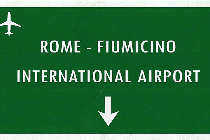 Transfert privé à l'arrivée entre l'aéroport de Rome et la ville