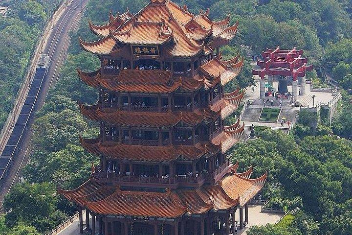 4 horas de passeio a pé até Wuhan Yellow crane tower e o lago Donghu com passeio de barco