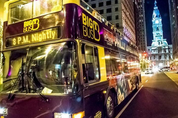 Philly bei Nacht Doppeldecker Bus Tour