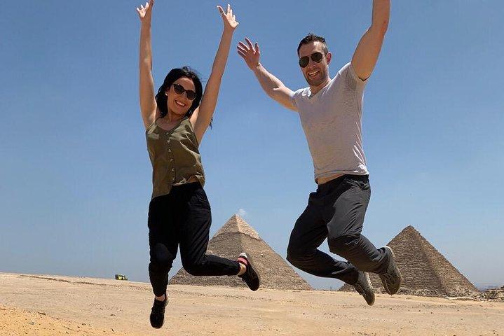 Privédag: Gizeh-piramides, Egyptisch museum en de oude markt