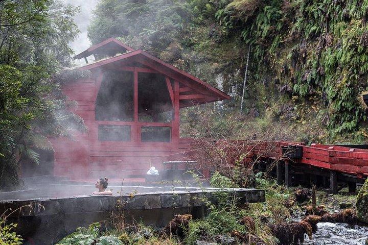 トレッキングミラドールエル火山+幾何学的な温泉