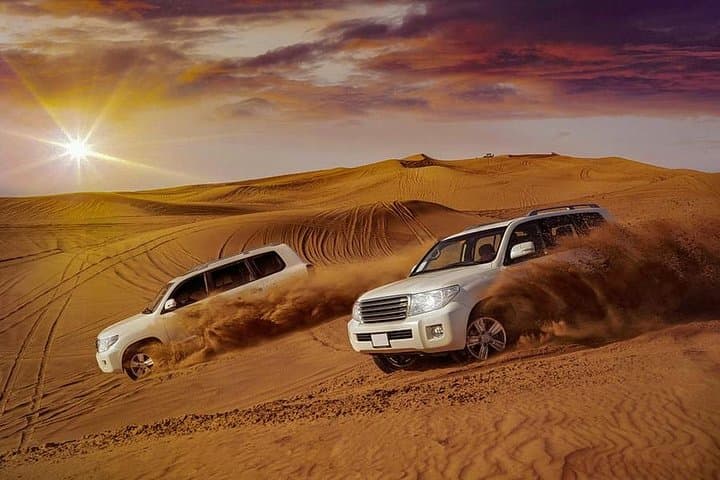 Evening Desert Safari with Belly Dance and BBQ Dinner and Camel Ride