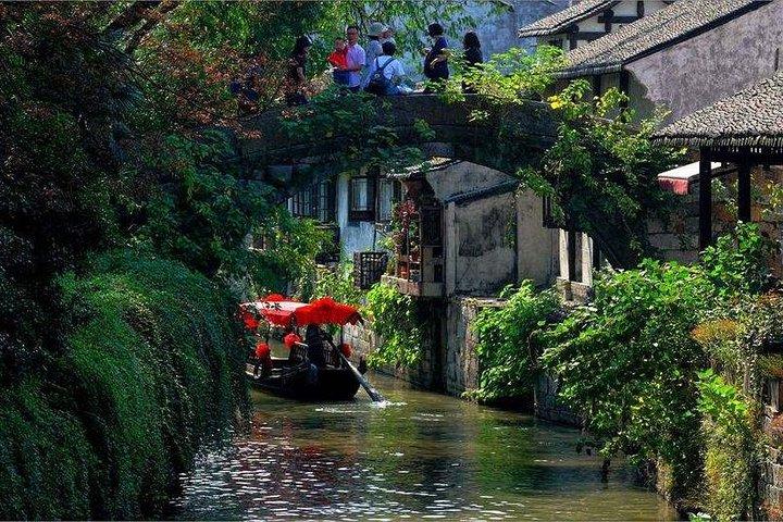 Visite privée de la ville de l'eau ancienne de Fengjing avec une visite de la ferme écologique de Shanghai