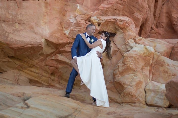 Valley of Fire Wedding by Private Limousine