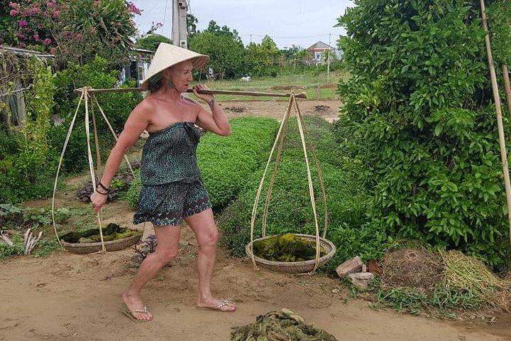 Hoi An Eco -Fishing, Buffalo Ride, Vegetable Farming, Authentic Lunch, Foot massage