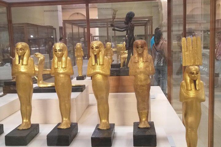 Privédag: Gizeh-piramides, Egyptisch museum en de oude markt