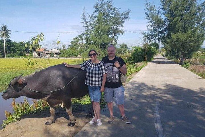 ホイアンの田園地帯とフットマッサージを訪問するTIEN SA港からのクルーズ旅行