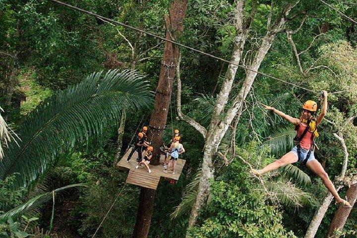 Tolles ATV-Bike 1 Stunde mit Zipline Adventure 18 Platforms