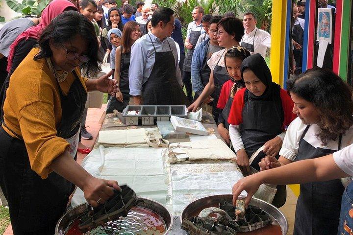 myBatikによるバティックバッグ絵画ワークショップ