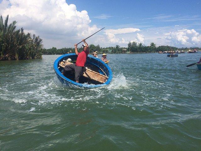 Hoi An Buffalo Riding & Basket Boat Tour with local home cooking