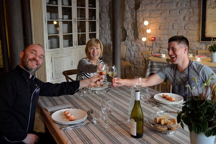 Paris Evening Cooking Class French Dinner and Market Visit Option