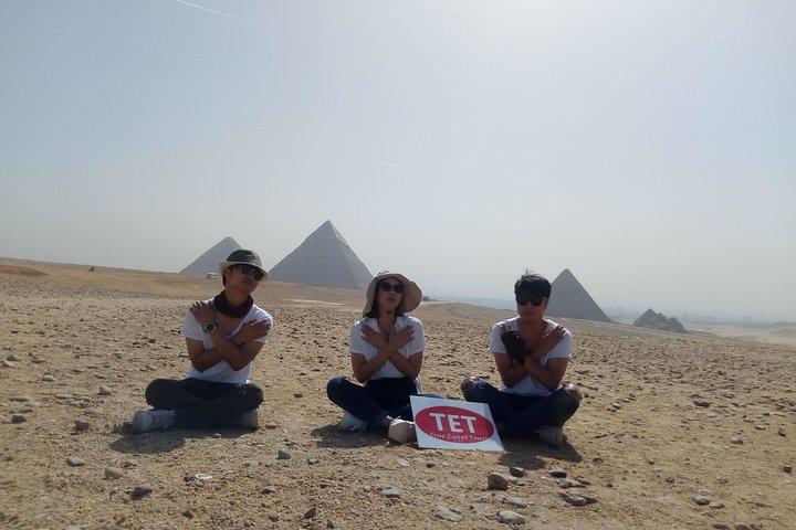 Gizeh-piramides, Egyptisch museum, Koptisch Caïro en de oude bazaar