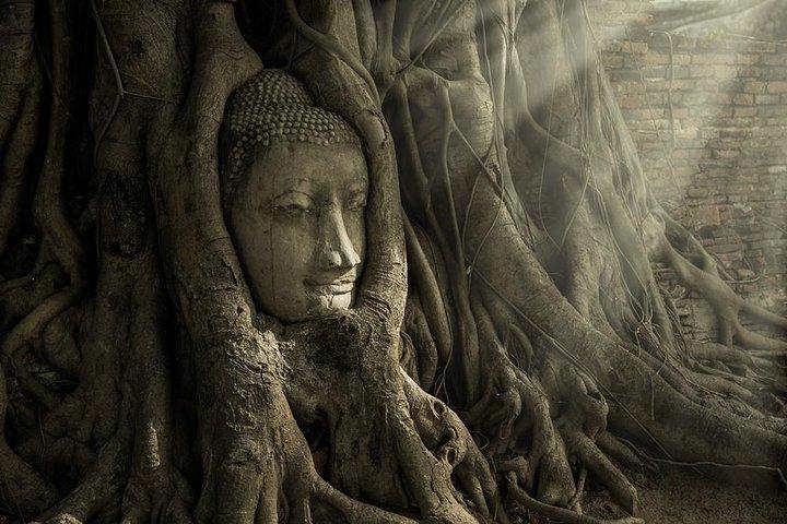 Excursão privada de um dia a Ayutthaya aos templos históricos e passeio de barco