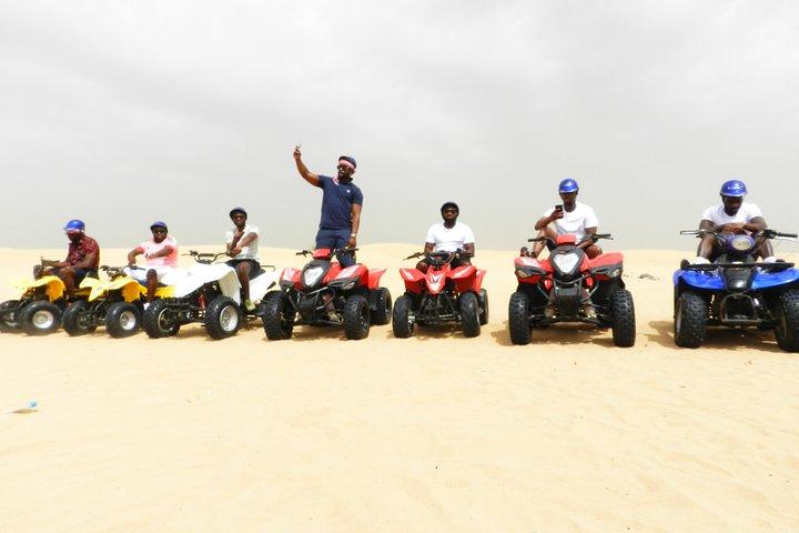 Dubai Desert Safari Dune Bashing, 60min ATV Quad, paseo en camello, barbacoa