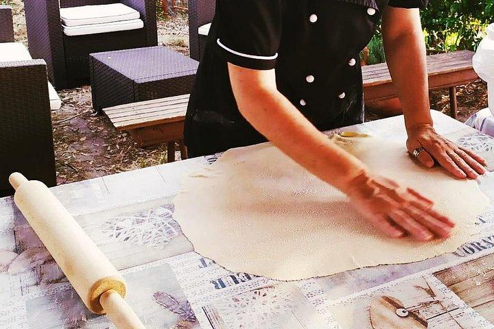本物のトスカーナの農家での料理教室